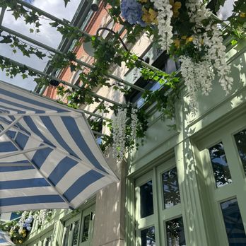 Maypole - Wisteria over the porch which also overlooks Front Street... am I in Wheaton or Europe?... - New American Near Me - Wheaton, Illinois Maypole - Wisteria over the porch which also overlooks Front Street... am I in Wheaton or Europe?... - New American Near Me - Wheaton, Illinois