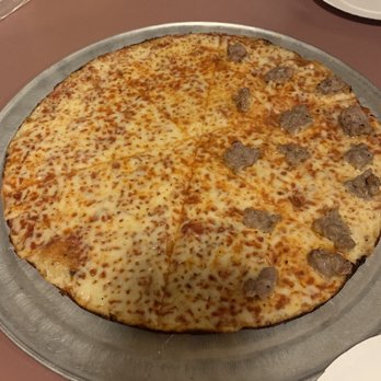 Colony Grill - Half cheese half sausage. - Pizza Near Me - Stamford, Connecticut Colony Grill - Half cheese half sausage. - Pizza Near Me - Stamford, Connecticut