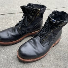 Repaired boots Repaired boots