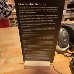 This is the return policy that the customer is supposed to read BEFORE buying anything!