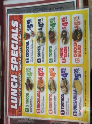 Menu photo 8 San Miguel Thousand Palms, CA