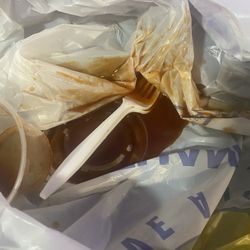 Rickette's - Open mild sauce placed in my bag.