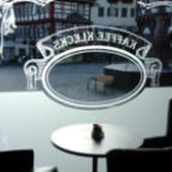 Kaffee-Klecks - Blick auf den Marktplatz von Markgröningen aus dem Café Kaffee-Klecks