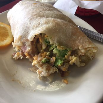 Los Robles Cafe - Look at that! Ham and cheese burrito with avocado and beans - Mexican Near Me - Paso Robles, California Los Robles Cafe - Look at that! Ham and cheese burrito with avocado and beans - Mexican Near Me - Paso Robles, California