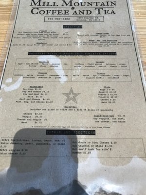 Menu photo 5 Mill Mountain Coffee & Tea Roanoke, VA