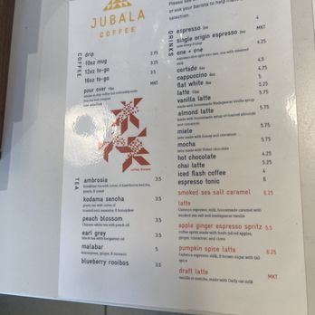 Jubala Coffee - Beverage Menu - Coffee & Tea Near Me - Raleigh, North Carolina Jubala Coffee - Beverage Menu - Coffee & Tea Near Me - Raleigh, North Carolina