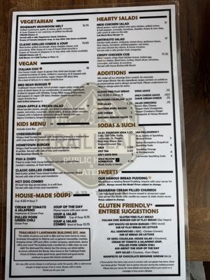 Menu photo 8 Trailhead Public House & Eatery Moab, UT