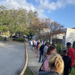 Ormond Beach Public Library - Early voting location opening morning 2024