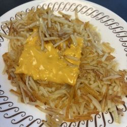 "Smothered and Covered" hash browns