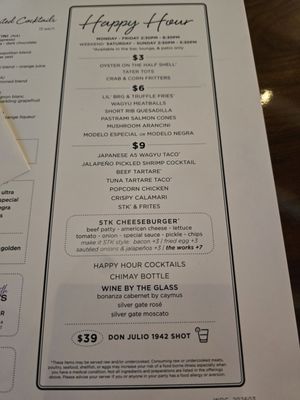 Menu photo 4 STK Steakhouse Washington, DC, DC Menu photo 4 STK Steakhouse Washington, DC, DC