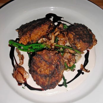 Garden Grille - Mushroom risotto cakes - Vegan Near Me - Pawtucket, Rhode Island