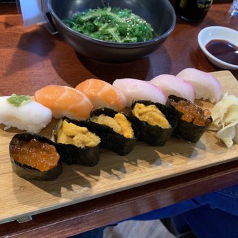 Takohachi Japanese Restaurant - Assorted nigiri. The Uni was the best! - Japanese Near Me - Arlington, Virginia Takohachi Japanese Restaurant - Assorted nigiri. The Uni was the best! - Japanese Near Me - Arlington, Virginia