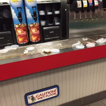 Chuck E. Cheese - Terribly filthy and disgusting drink station! - Pizza Near Me - Matteson, Illinois