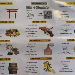 La Gintoneria - Menu