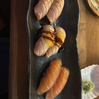 Yujo Nori - Fatty salmon, seared salmon, salmon nigiri - Japanese Near Me - Carrollton, Texas Yujo Nori - Fatty salmon, seared salmon, salmon nigiri - Japanese Near Me - Carrollton, Texas