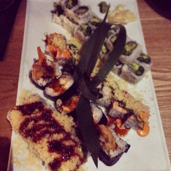 Sakanaya - Bottom to top: Crunchy Cali, Spider, Crunch Munch, and Vegetarian rolls. - Japanese Near Me - Champaign, Illinois Sakanaya - Bottom to top: Crunchy Cali, Spider, Crunch Munch, and Vegetarian rolls. - Japanese Near Me - Champaign, Illinois