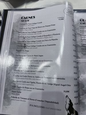 Menu photo 4 La Lobera de Martín Zaragoza, Z Menu photo 4 La Lobera de Martín Zaragoza, Z