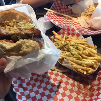 Katsu Burger - Godzilla burger and nori fries - Japanese Near Me - Seattle, Washington Katsu Burger - Godzilla burger and nori fries - Japanese Near Me - Seattle, Washington