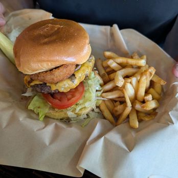 Hennessey's Tavern - Burger of the month. - Juice Bars & Smoothies Near Me - Seal Beach, California