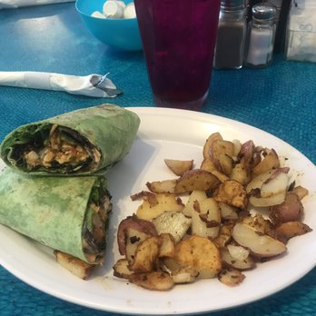 Banana River Cafe - This is the Alamo Wrap with Herb Potatoes. - Cafes Near Me - Satellite Beach, Florida