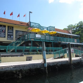 Sharkeys - View of the restaurant from the water - American Near Me - Key Largo, Florida