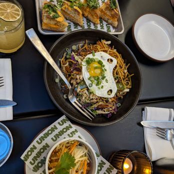 Union - Shrimp Toast & Pancit & Papaya Salad - Anne - Asian Fusion Near Me - Long Beach, California Union - Shrimp Toast & Pancit & Papaya Salad - Anne - Asian Fusion Near Me - Long Beach, California