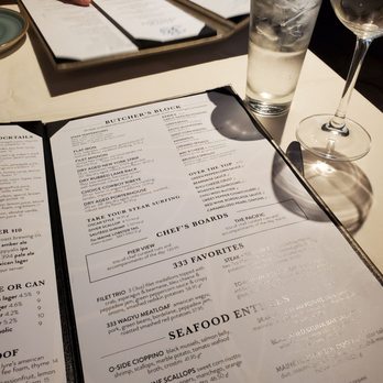 333 Pacific - Menu - Steakhouses Near Me - Oceanside, California