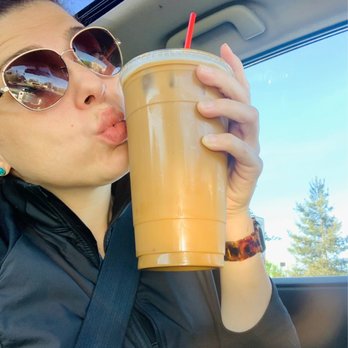 Ajs Coffee - Me and bae starting our day (iced coffee with a splash of half and half) - Juice Bars & Smoothies Near Me - Hayward, California