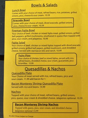 Menu photo 3 Taco's by The Trax Trinity, TX