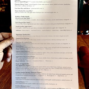 Biltmore Stable Cafe - Menu - American Near Me - Asheville, North Carolina