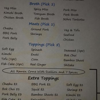 Ebisu - Create your own ramen. - Sushi Bars Near Me - Providence, Rhode Island