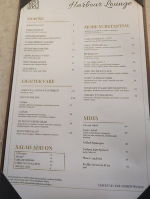 Menu photo 2 Harbour Club Charleston, SC