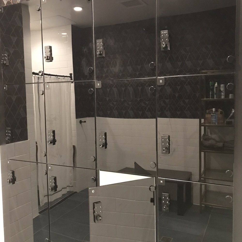 Five Iron Golf - Bathroom Lockers - Golf Near Me - Seattle, Washington Five Iron Golf - Bathroom Lockers - Golf Near Me - Seattle, Washington