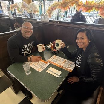 Metro Diner - Couple celebrating their 1st anniversary North Carolina brunch time! Best place to eat we went her 3 times in a row. It's that good. - American Near Me - Raleigh, North Carolina