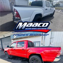 Maaco Auto Body Shop & Painting - Customer requested a new look. White to Candy Apple red