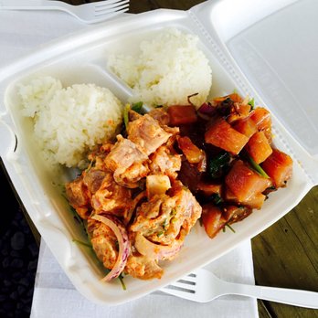 Like Poke - The best thing I ate in Hawaii. Poke half Hawaiian half spicy - Food Trucks Near Me - Kahului, Hawaii Like Poke - The best thing I ate in Hawaii. Poke half Hawaiian half spicy - Food Trucks Near Me - Kahului, Hawaii
