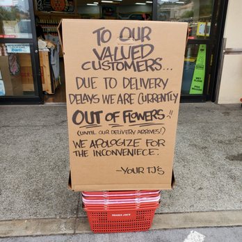 Trader Joe's - Flowers all gone for mother's day - Grocery Near Me - Rancho Palos Verdes, California