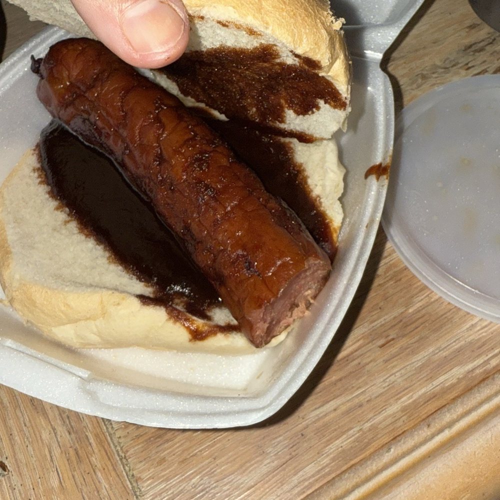 Omy Smoked BBQ - Kielbasa sandwich...one UNCUT link...more bread and empty carbs than anything smh - Food Trucks Near Me - Lewes, Delaware Omy Smoked BBQ - Kielbasa sandwich...one UNCUT link...more bread and empty carbs than anything smh - Food Trucks Near Me - Lewes, Delaware