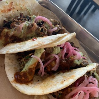 Industry - Brisket tacos - New American Near Me - San Marcos, Texas
