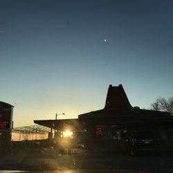 A&W Restaurant - Beautiful sunset, too!