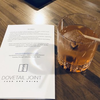 Dovetail Joint Restaurant - Strawberry drink had a vinegar taste. Wasn't a fan. - Tapas/Small Plates Near Me - Richland, Washington