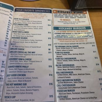 The Hideaway Bar - Menu - Dive Bars Near Me - Orlando, Florida The Hideaway Bar - Menu - Dive Bars Near Me - Orlando, Florida