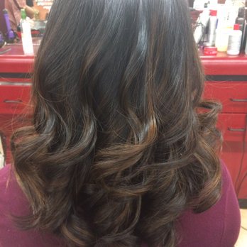 Ashley Hair & Nails - Dark brown highlights - Hair Salons Near Me - Anaheim, California Ashley Hair & Nails - Dark brown highlights - Hair Salons Near Me - Anaheim, California