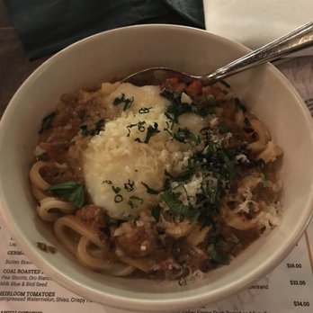 Sparrow + Wolf - Lamb bolognese udon - New American Near Me - Las Vegas, Nevada