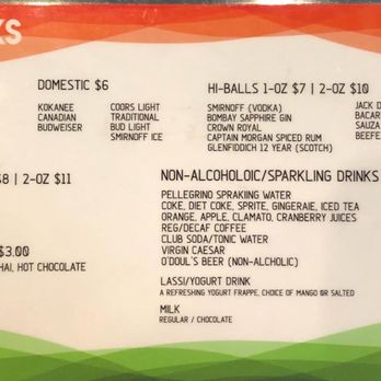 Namaste India - a menu for drinks - Indian Near Me - Okotoks, Alberta Namaste India - a menu for drinks - Indian Near Me - Okotoks, Alberta