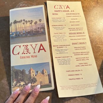 CAYA Restaurant - happy hour menu - Breakfast & Brunch Near Me - Goleta, California