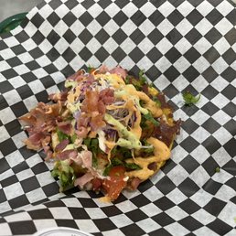 Special shrimp taco with bacon Special shrimp taco with bacon