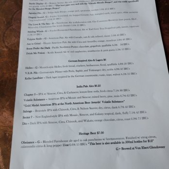 Von Ebert Brewing - Glendoveer - Beer menu - Brewpubs Near Me - Portland, Oregon