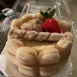 La Rosas Cafeteria y Panaderia - Tiramisu. Cute and delicious