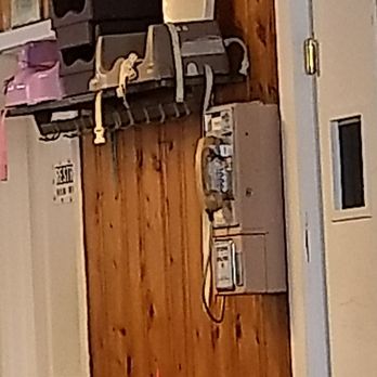 Daphine's Diner - Booster seats located above the payphone. - New American Near Me - Sterling, New York Daphine's Diner - Booster seats located above the payphone. - New American Near Me - Sterling, New York